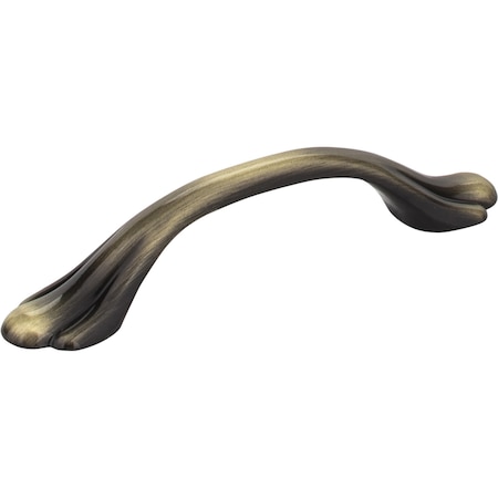 Elements 3" Center-to-Center Brushed Antique Brass Kingsport Cabinet Pull 3208AB